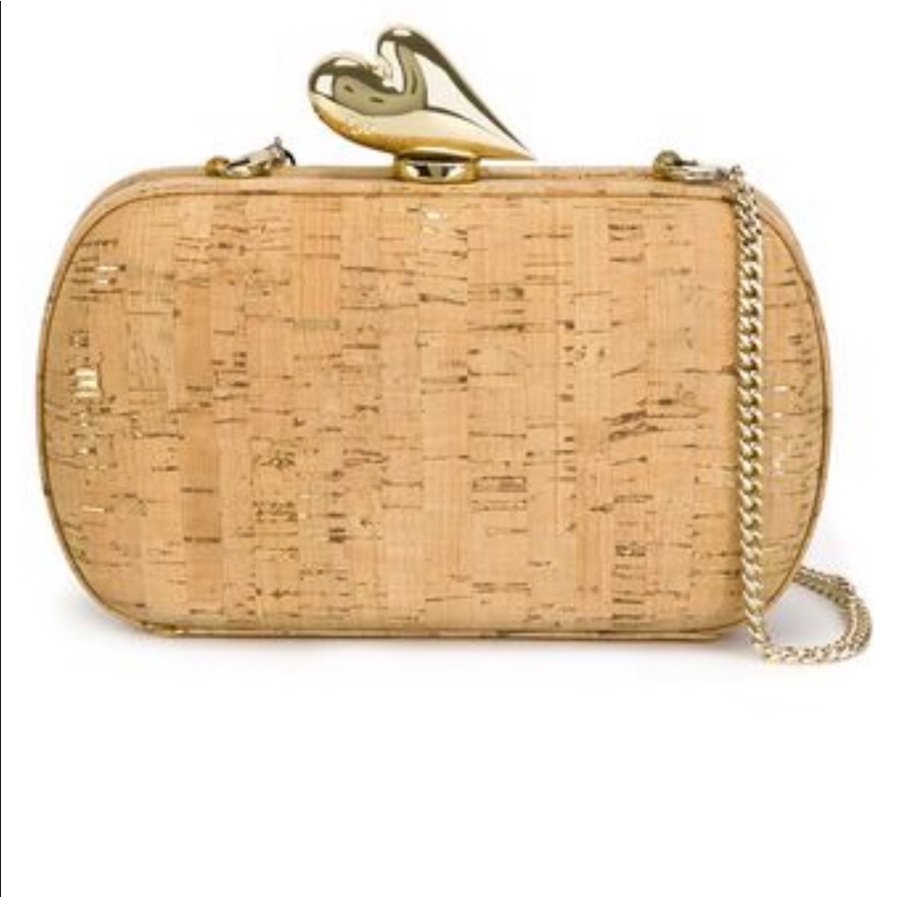🆕 Diane Von Furstenberg Cork Evening Clutch